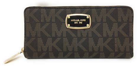 michael kors jet set logo wallet|Michael Kors Wallet double zip.